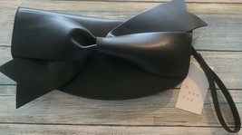 A New Day™ ~ Clutch ~ Purse ~ Black ~ Bow Accent ~ Handbag - $49.03 CAD