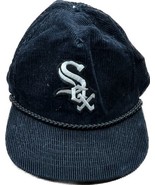 Vintage Black Corduroy Baseball Chicago White Sox Rare Zipper Hat Cap - $235.33 CAD