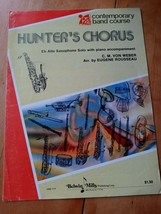 Hunter&#39;s Chorus E Flat Alto Saxophone Solo With Piano Sheet Music - £70.84 GBP