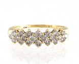 Diamond Women&#39;s Cluster ring 10kt Yellow Gold 405257 - £226.53 GBP
