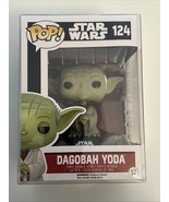 Funko Pop! Star Wars  Dagobah Yoda #124 2016 With Protective Case - $447.55 MXN