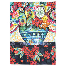 ALLEN DESIGNS &quot;Flowerblast&quot; ARTT1839 Tea Kitchen Bar Towel~19″X28″~100% ... - $9.66