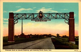 North Platte, NE Welcome Arch on Lincoln Highway Home of Buffalo Bill BK31 - £5.14 GBP