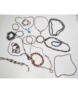 Lot of Hematite Jewelry Necklaces Bracelets 18 Pieces - 1lb 6oz - £31.76 GBP