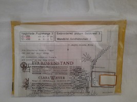 Eva Rosenstand C. Weaver Cross Stitch Kit 12-255 Embroidered Picture Gol... - $11.83