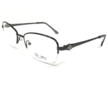 Marchon Eyeglasses Frames TRES JOLIE 173 033 Purplish Gray Crystals 51-1... - $46.53