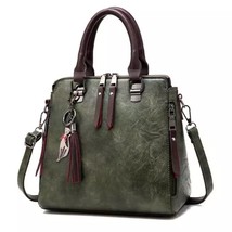 STG Leather Tassel Crossbody Handbags for Women | Versatile Zipper Shoulder Bag - £107.36 GBP