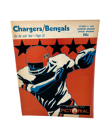 VTG  San Diego Chargers vs Cincinatti Bengals Saints AFL October 4, 1969 - £175.21 GBP