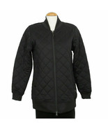 THE NORTH FACE Black Quilted Knit Mod Bomber Insulated Long Jacket M Womens - $122.54 CAD