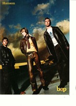 Hanson teen magazine pinup clipping teen idol Bop leather pants storms 90&#39;s - £2.75 GBP
