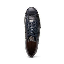 Bari Genuine Lizard Fashion Sneaker Patchwork Design Shoes Navy image 4
