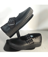 Vans Mary Jane Creeper Shoes Grunge Core Black Leather Size  Women&#39;s 6.5... - $77.45 CAD