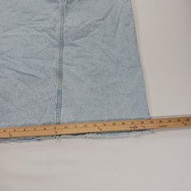 & Denim RN#101255 Women's Blue Front Button & Slit Denim Skirt Size Medium image 9