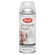 Krylon K01306 Workable Fixatif Spray Clear, 11-Ounce Aerosol,Matte - $16.99