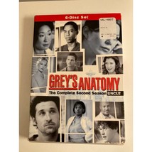 Greys Anatomy Season 2 Uncut DVD 2006 6 Disc TV Series Set Rated TV14 - £3.15 GBP