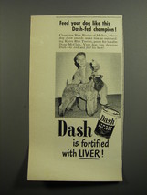 1952 Dash Armour Dog Food Ad - Blue Buster of Melbee Kerry Blue Terrier - £14.77 GBP