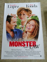 Monster -IN-LAW - Movie Poster With Jane Fonda, Jennifer Lopez &amp; Michael Vartan - £16.42 GBP
