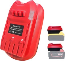 Laimiao Battery Adapter for Craftsman 20V Cordless Tools,DM18MAN Adaptor, Red - £29.81 GBP