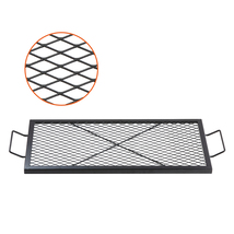 VEVOR X-Marks Fire Pit Grill Grate, Rectangle Cooking Grate, 32 Inch Black - $28.99