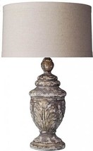 Table Lamp Wood Carved Hand-Carved Shades Included - £250.84 GBP
