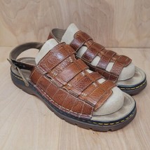 Doc Dr. Martens Mens Sandals Size 12 Brown Leather Casual Fisherman Style - £46.00 GBP