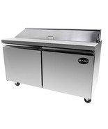 NEW 60&quot; 2 DOOR 16 PANS SANDWICH SALAD REFRIGERATOR PREP TABLE COOLER CAS... - $2,840.00