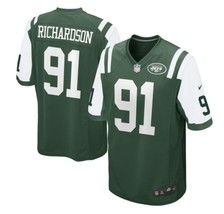 Nike Men&#39;s Richardson #91 New York Jets V-Neck Short Sleeve Football Jersey, 2XL - £38.71 GBP