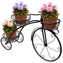 3-Tier Tricycle Plant Stand- Garden Patio Flower Pot Cart Holder- Parisian Style - £64.94 GBP