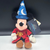 WALT DISNEY STORE PLUSH bean bag stuffed animal tag Mickey Mouse fantasia wizard - £13.37 GBP