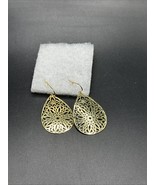 Authentic Origami Owl Gold Teardrop filigree Earrings New - €21,84 EUR