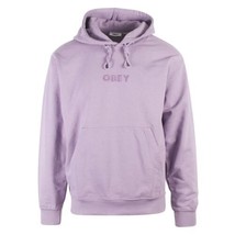 OBEY Men&#39;s Orchid Bold Ideals Pull Over Hoodie - £18.40 GBP