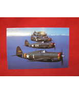 Vintage Republic P-47 &quot;Thunderbolt Formation&quot; Plane Postcard #91 - £15.56 GBP