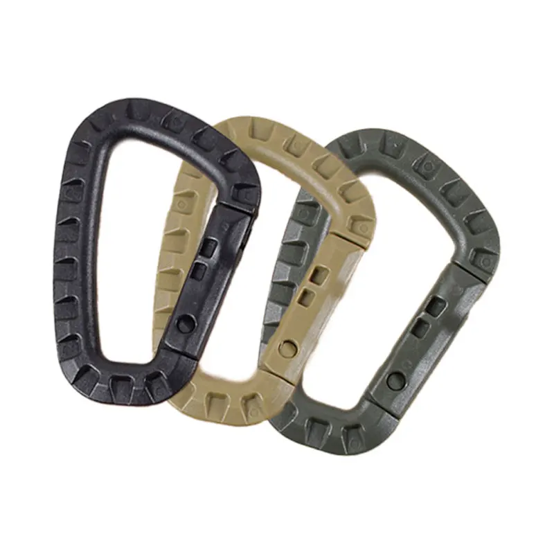 1pc Tactical Backpack Buckle Fast Tactical Carabiner Plastic Hook D Shape - £6.95 GBP+