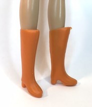 Vintage Barbie Francie Clone Dolls Tall Orange Boots  Hong Kong - £10.95 GBP
