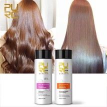 PURE 8% Brazilian Keratin Hair Straightener Repair Treatment + Shampoo Purifying - $34.60