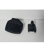 NOS Vintage Black Ceramic Tile Soap Dish Robe Towel Hook Holder Set Low ... - $123.75