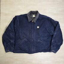 Carhartt Blanket Lined Detroit Jacket Navy Blue Fade J172 DNY Size 4XL - $494.99