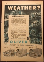 1949 Oliver-Cletrac Crawlers Original Magazine Ad - $10.00