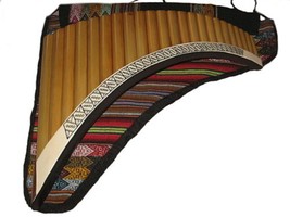 Professional Handmade Pan Flute, Right Hand Instrument Pan Pipe Bamboo Peru - £254.56 GBP