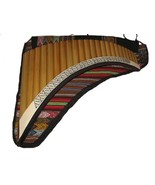 Professional Handmade Pan Flute, Right Hand Instrument Pan Pipe Bamboo Peru - £259.36 GBP