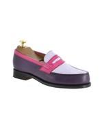 Mens Moccasin Loafer Slip Ons Handcrafted Stylish Leather Multi Color Shoes - $205.14 CAD+