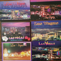 6 Collector Series Postcards: LAS VEGAS NEVADA, new, vintage 1995 - £8.65 GBP