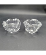 Pair (2) HOLMEGAARD 1825 Denmark KAMELIA Crystal Glass Votive Candle Holder - £29.59 GBP