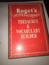 HB 1960&#39;s Set of Roget&#39;s International Thesaurus &amp; Vocabulary Builder-SHIPSN24HR - £26.39 GBP