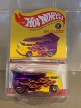Hot Wheels RLC Neo Classics Volkswagen Drag Bus VW Purple w/flames LOW #... - £44.65 GBP