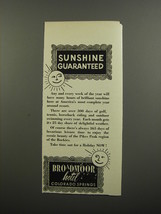 1953 Broadmoor Hotel Advertisement - Sunshine guaranteed - £14.46 GBP