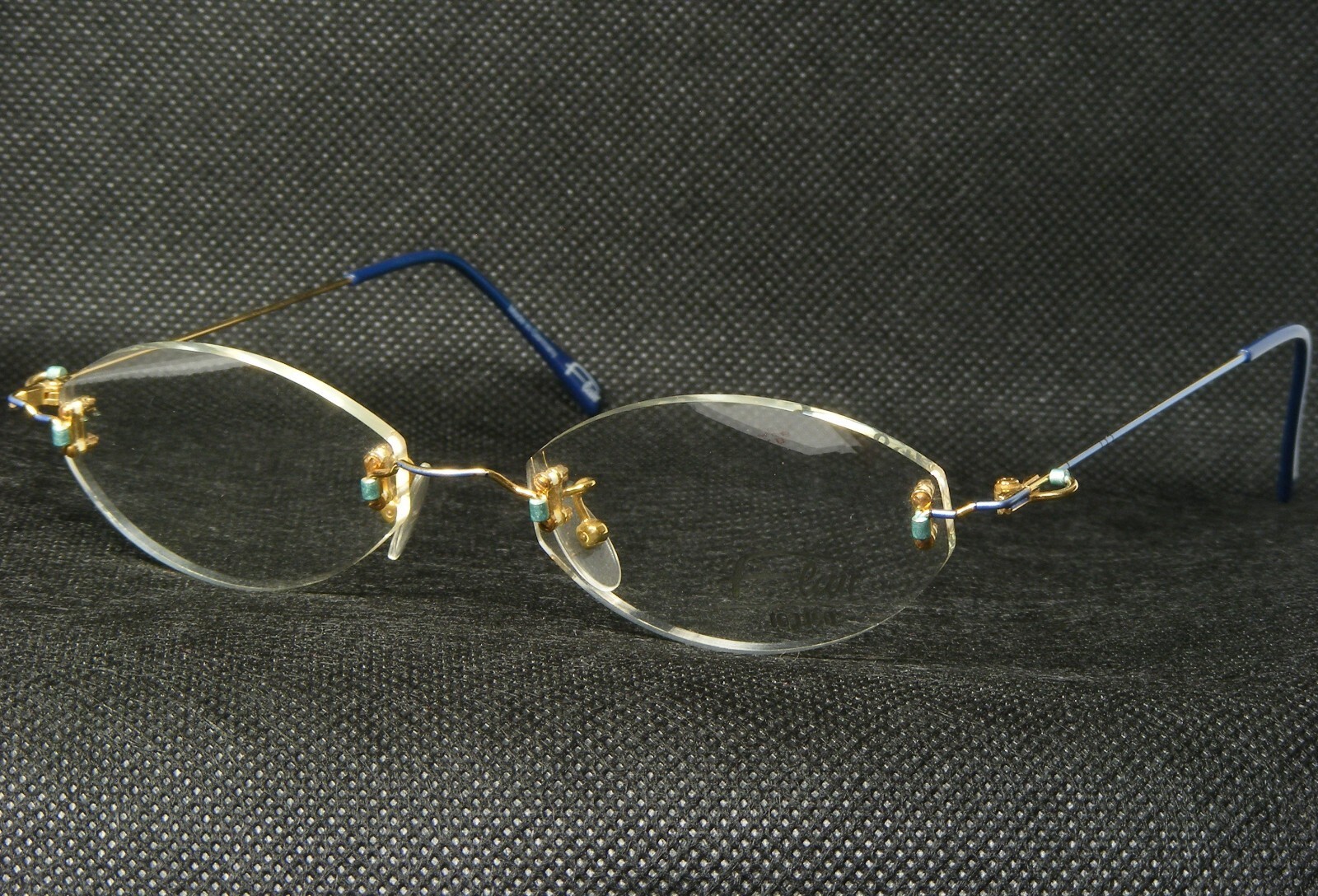 Flair Top Ten 559 Col 513 Or /Multicolore Lunettes 50Mm Allemagne - $155.59