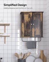 Bathroom Storage Cabinet Wall Mount Over Toilet Organizer W/adjustable S... - £60.60 GBP