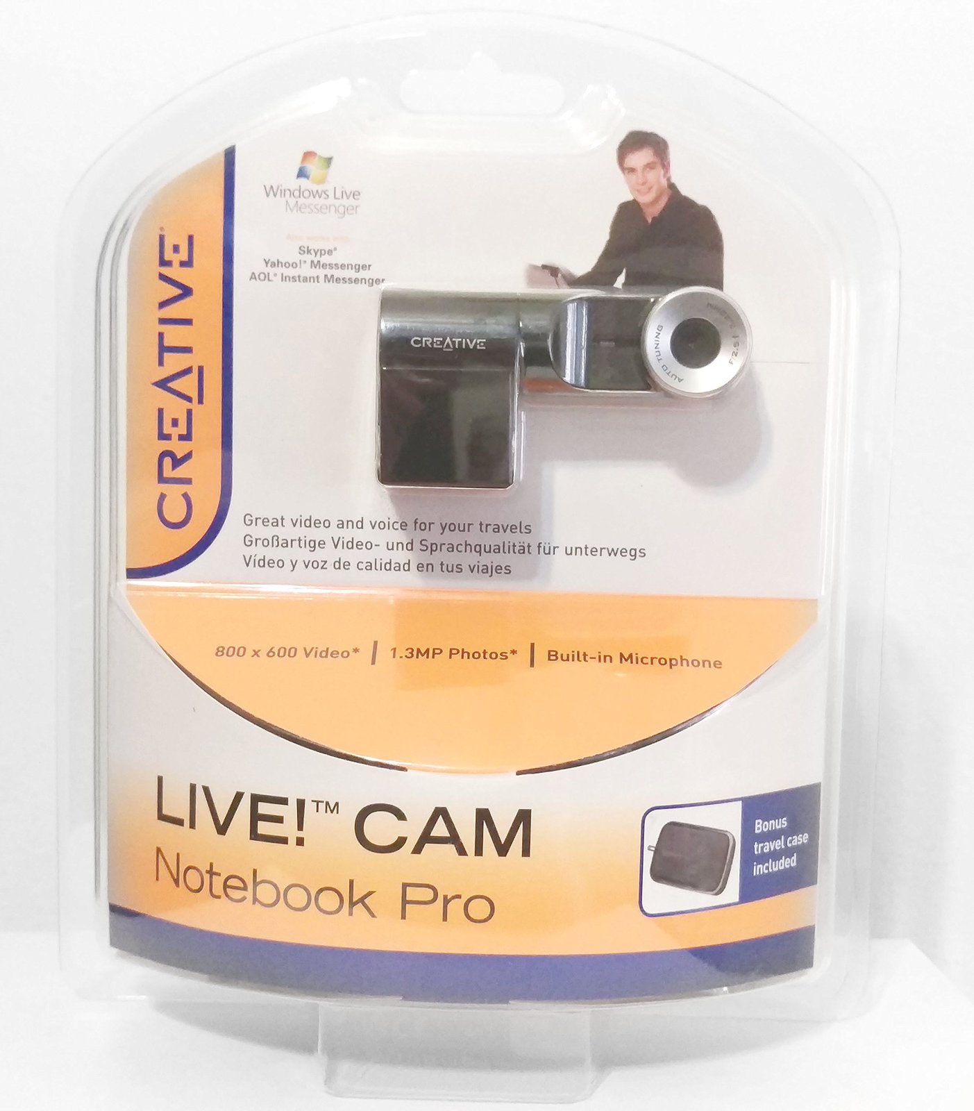 Creative Labs VF0400 Live! Cam Notebook Pro 1.3 MP Web Cam for Notebooks - $49.49