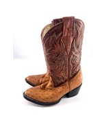 Mexican Cowboy Boots Mens Size 10 Brown Western Leather Plain Boho Rodeo - $129.72 CAD